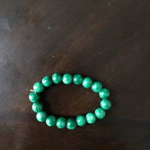 Green gemstone bracelet